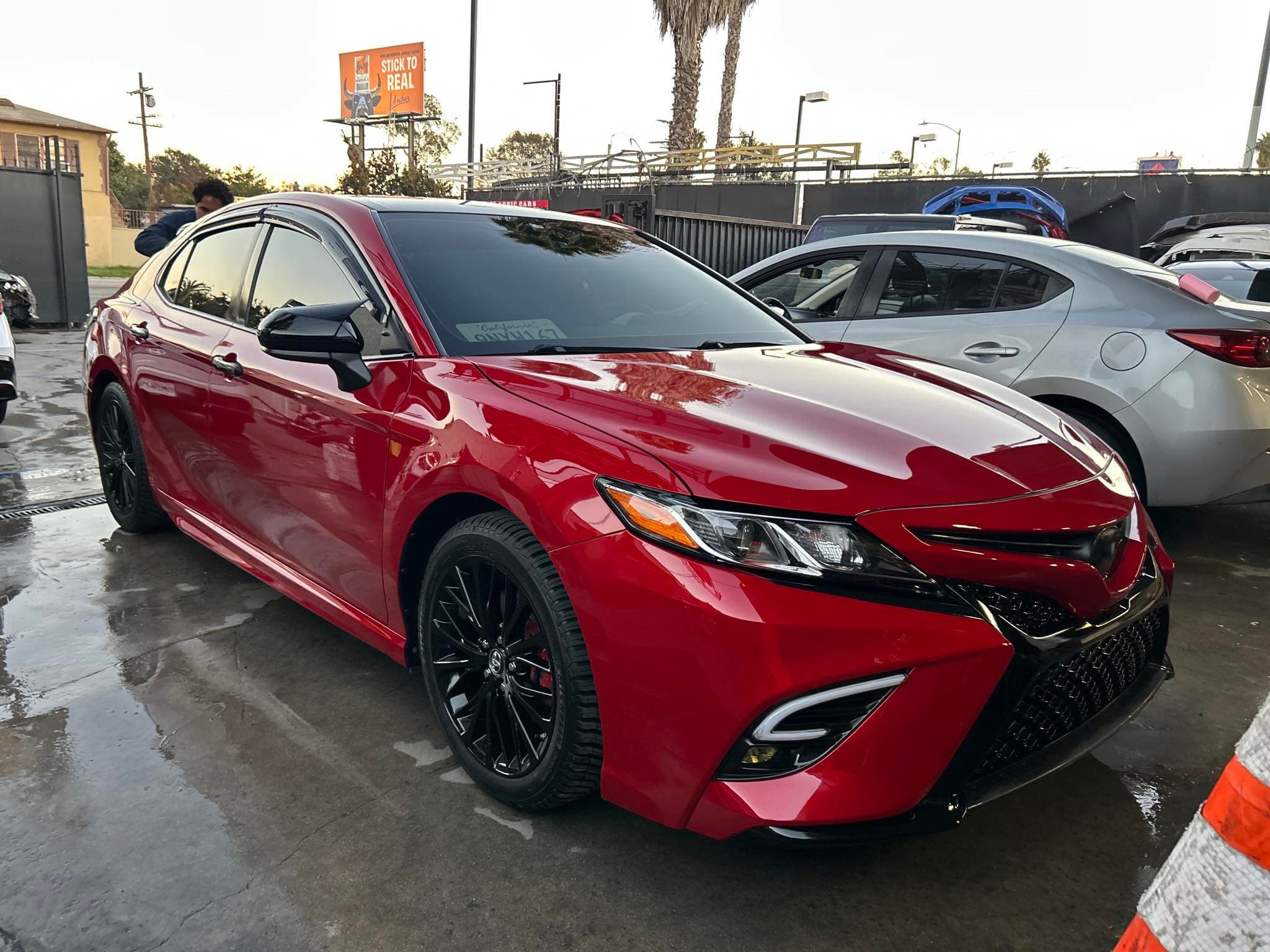 2019 Toyota Camry LE after front-right collision repair