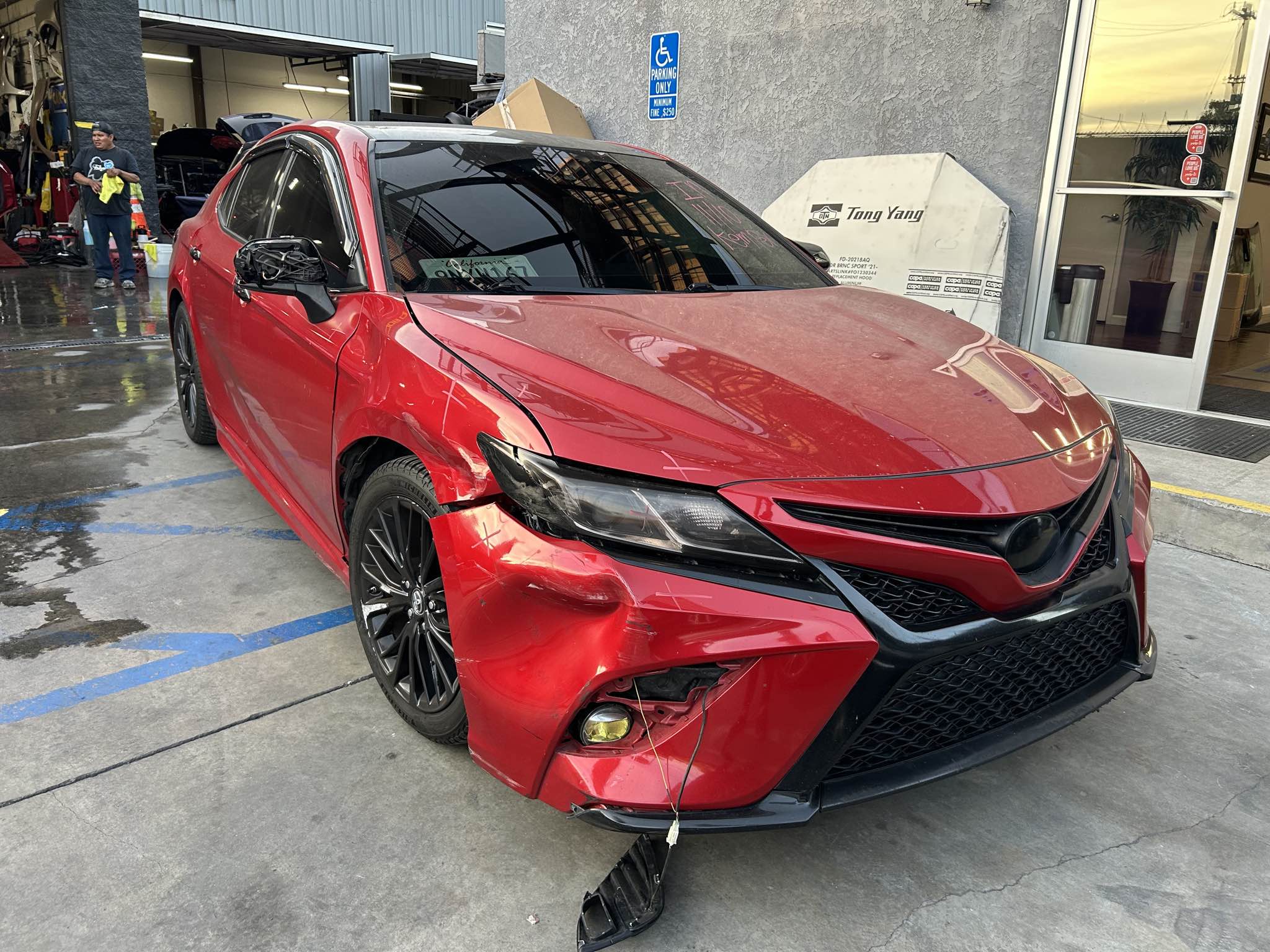 2019 Toyota Camry LE before front-right collision repair