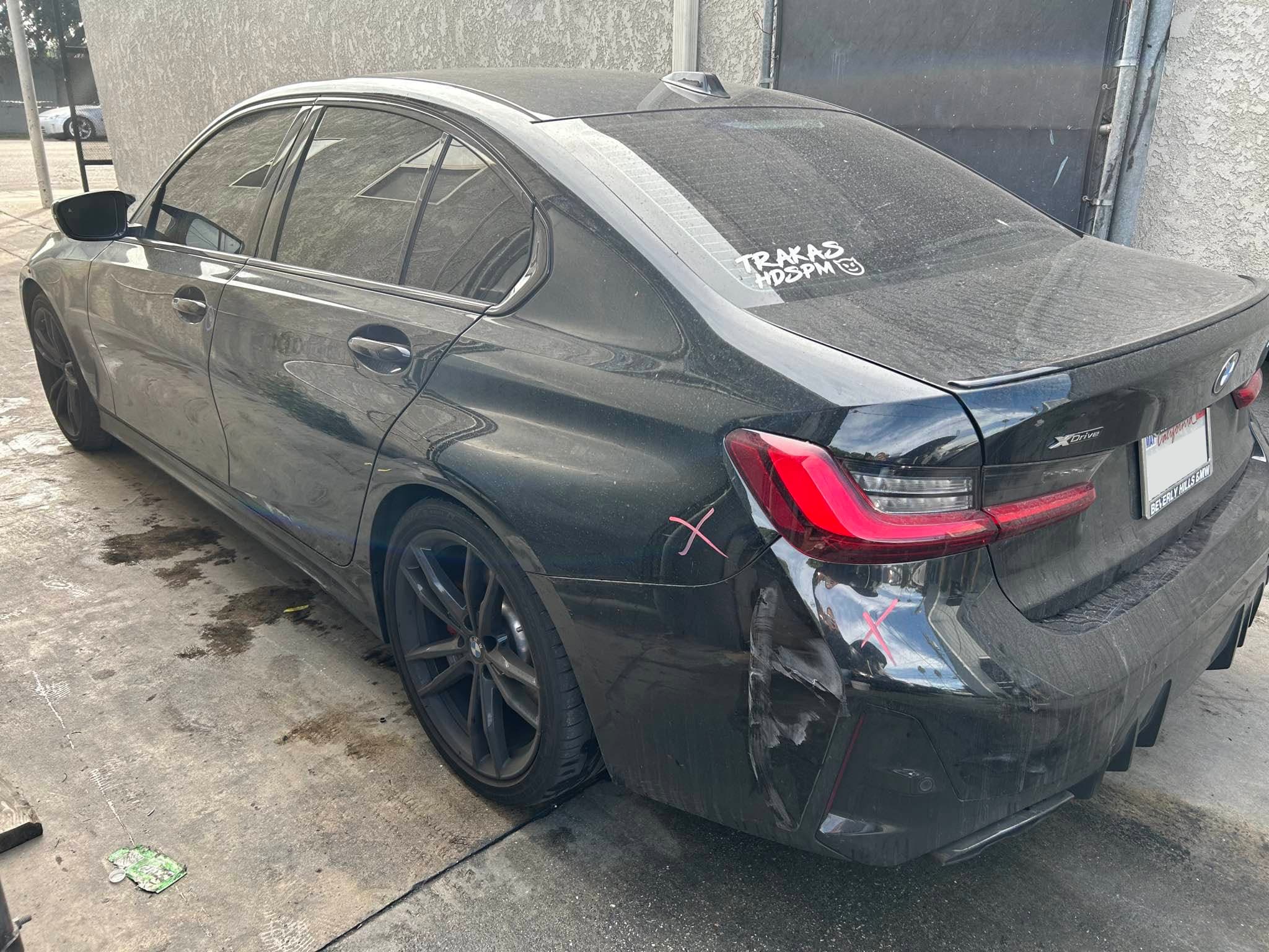 2024 BMW M340i before rear-left collision repair