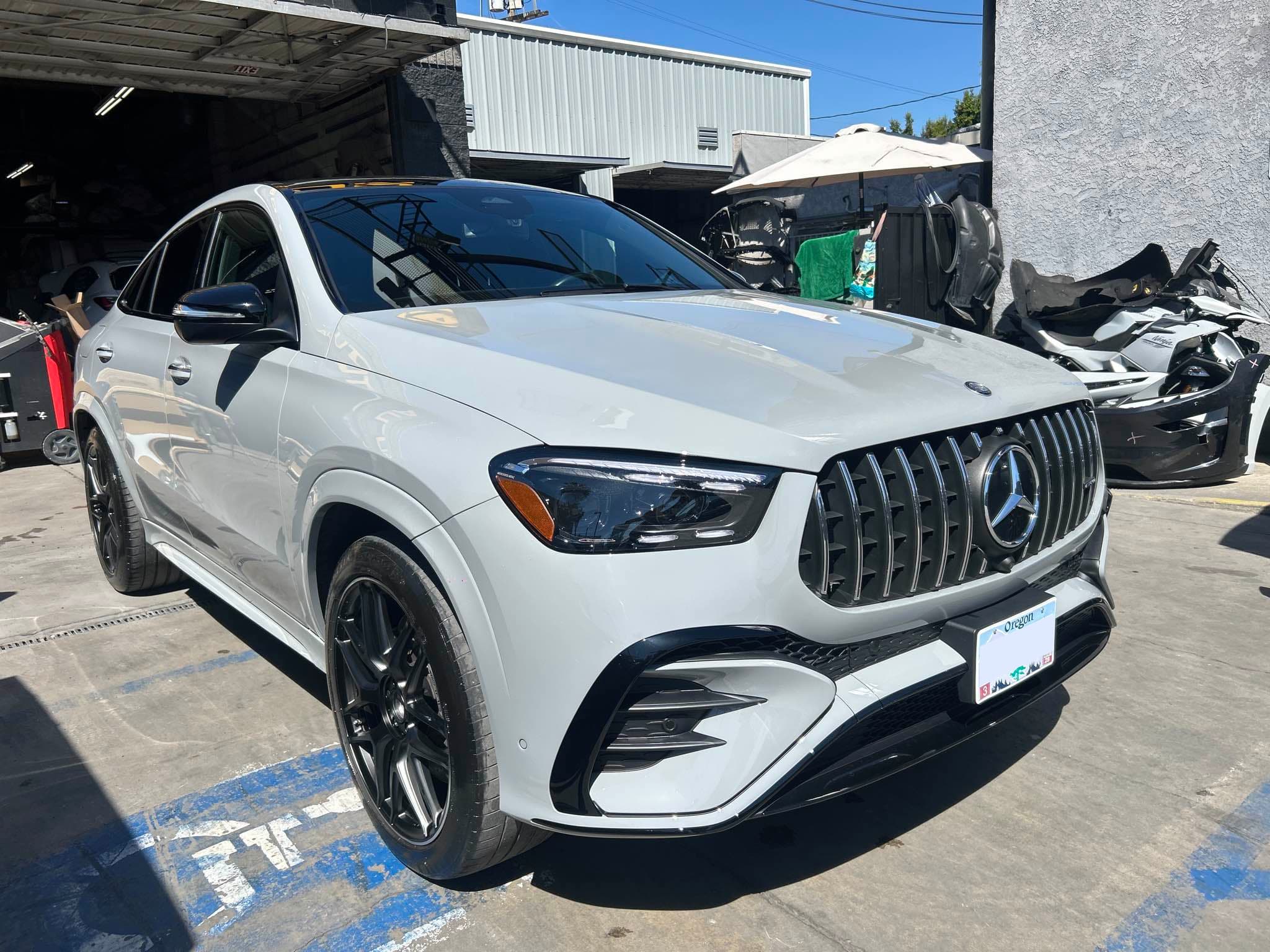 2024 Mercedes-Benz GLE after front-end collision repair