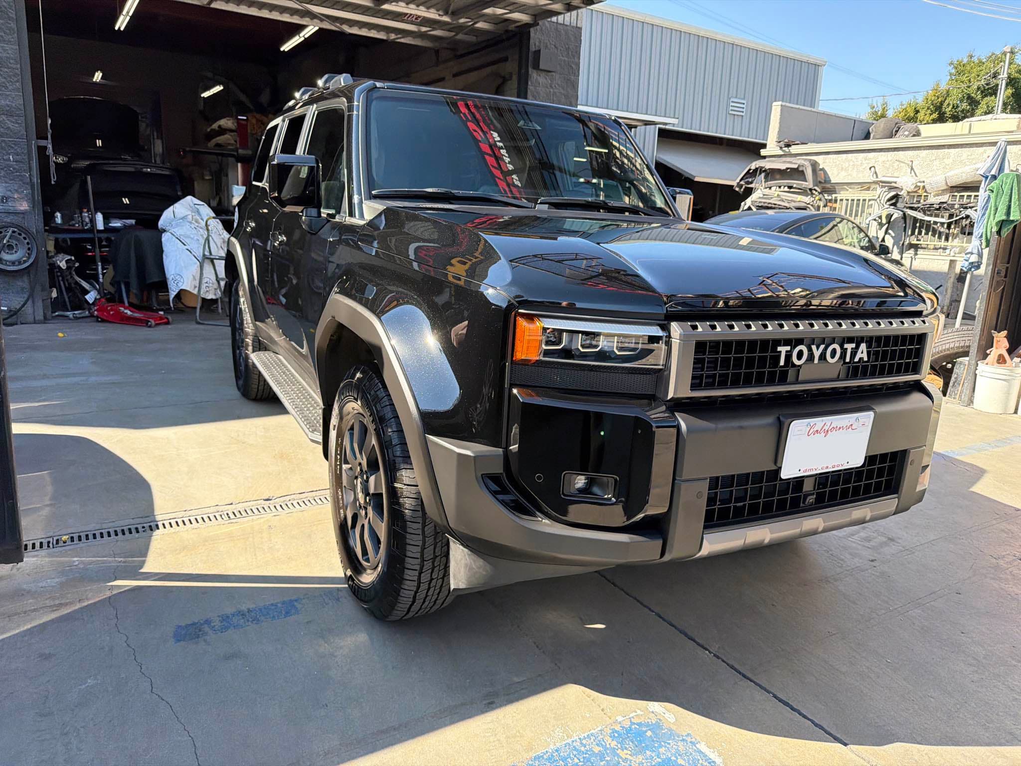 2027 Toyota Land Cruiser after front-right collision repair in Los Angeles
