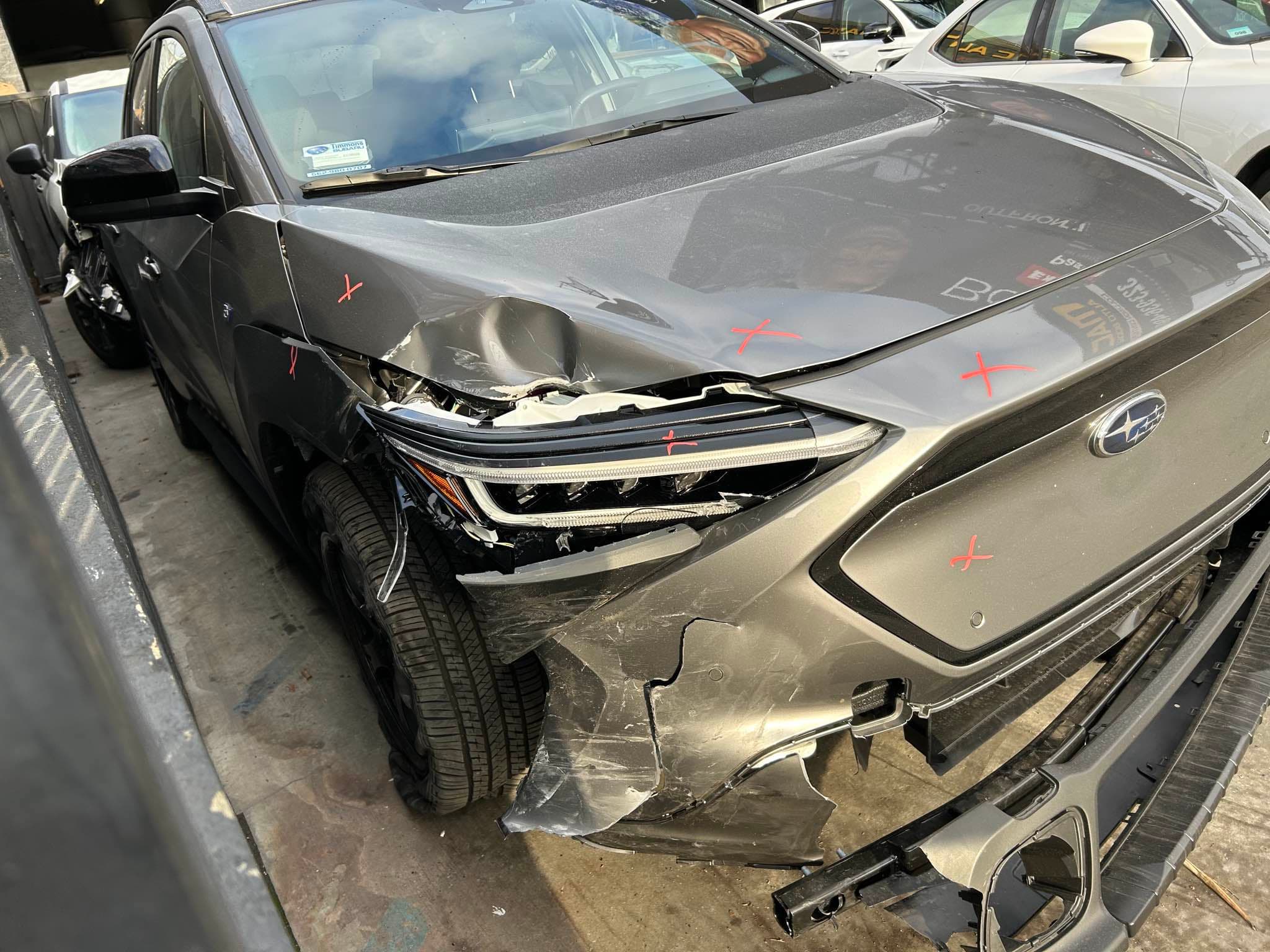 2024 Subaru Solterra before front-end collision repair